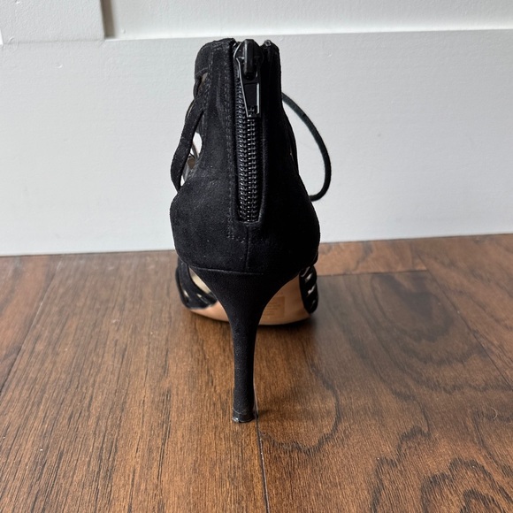 Nine West Black Strappy Lace Up Heels size 6.5 - Picture 10 of 13